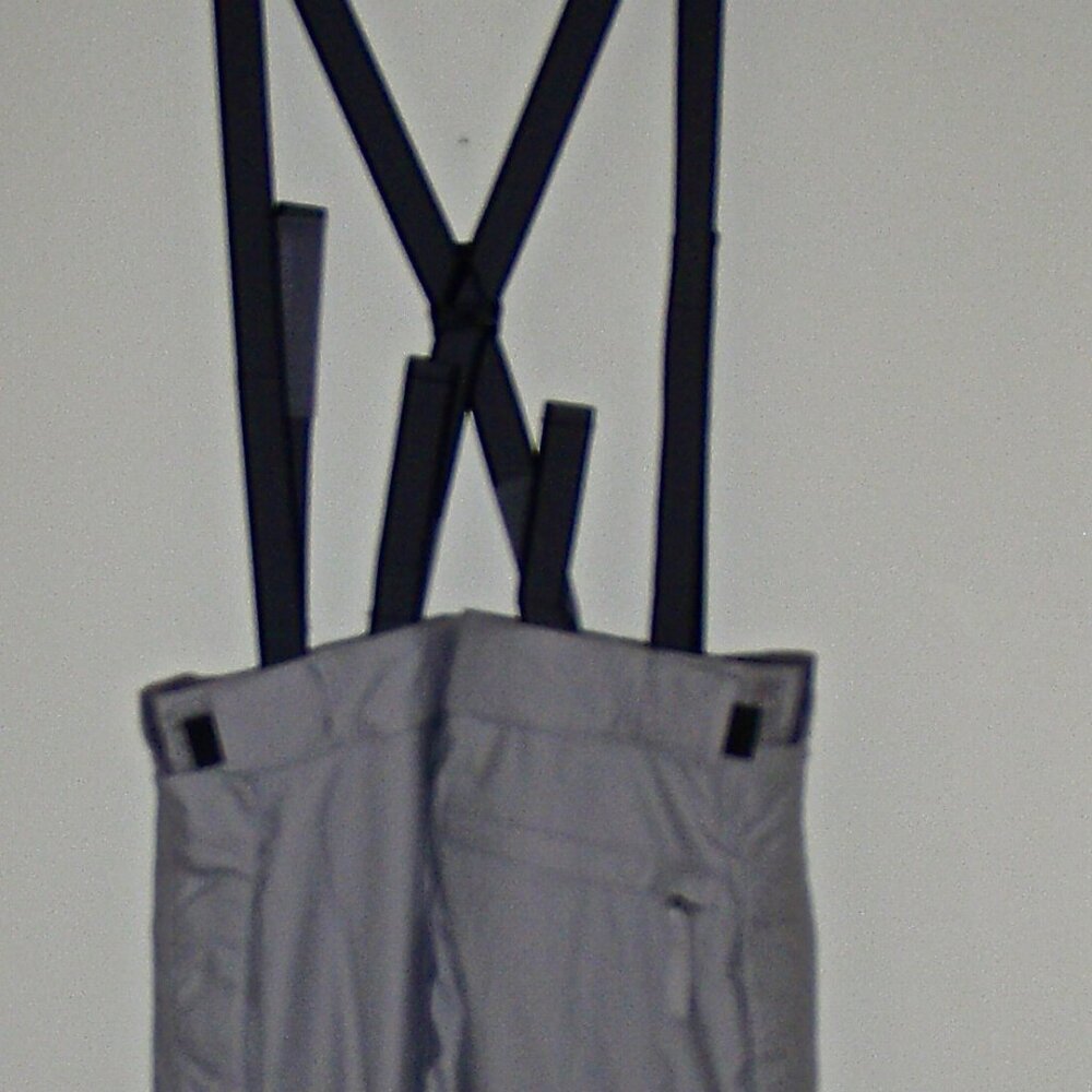 NORTH FACE WOMEN'S HYVENT GREY INSULATED SKI PANTS, DETACHABLE SUSPENDERS SIZE M - Picture 7 of 16